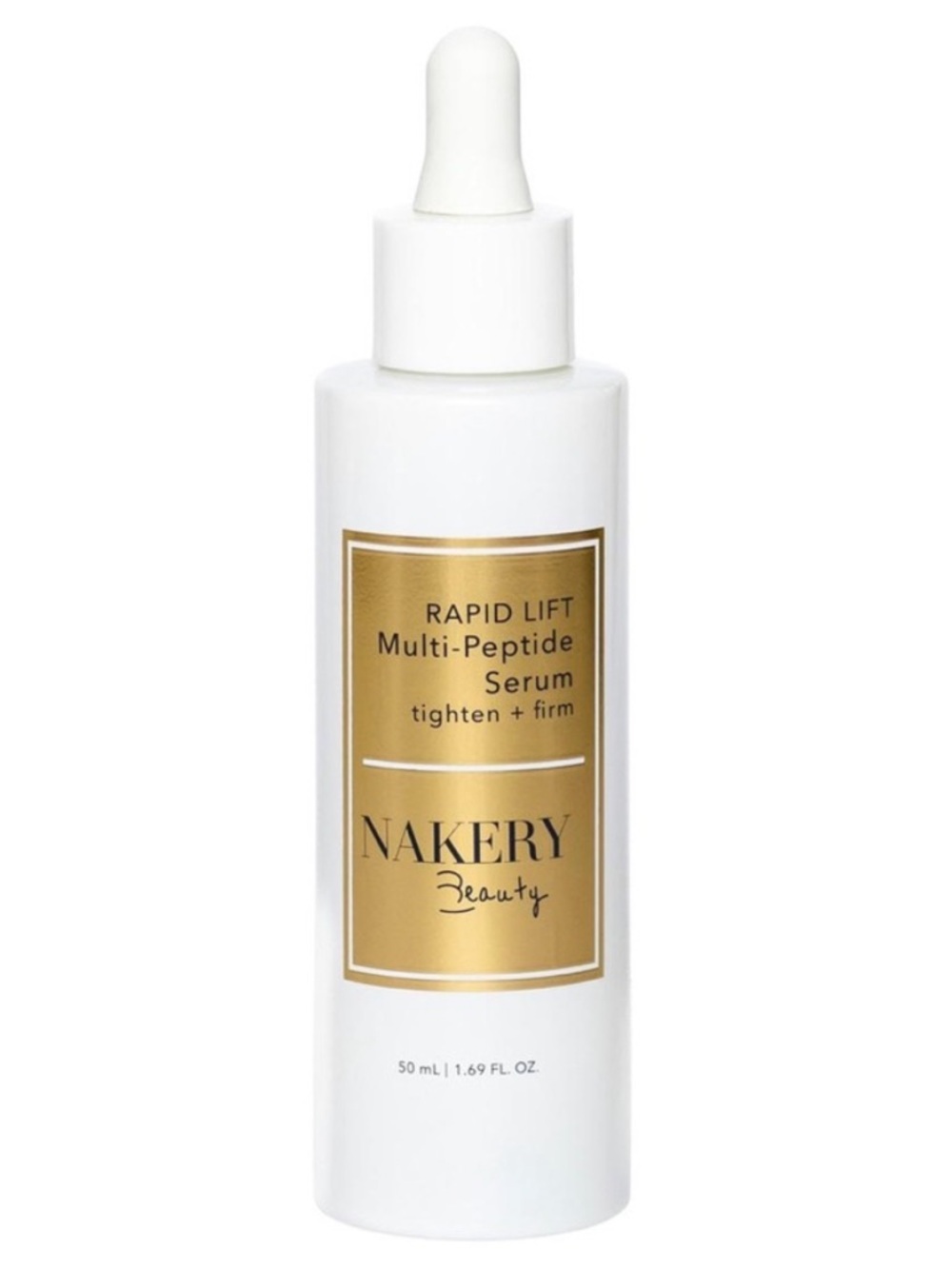 Nakery Beauty Rapid Lift Multi-Peptide Serum — White & Gold